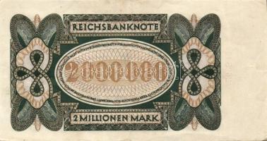 Német Birodalom/Weimari Köztársaság 1923. 2.000.000M T:II-/III+