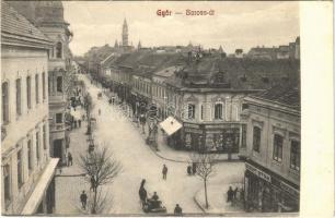 1911 Győr, Baross út, Schöpf István, Svarofsky Alajos és Kocsis Jenő üzlete