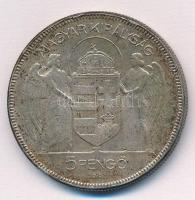 1930. 5P "Horthy Jobbra" Ag T:2,2- patina, ph.
Adamo P8