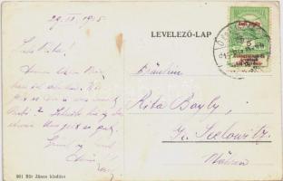 1915 Ószivác, Stari Sivac (Szivác, Sivac); Ferenc csatorna, vasútállomás, vonat, gőzhajó. Bär János ...