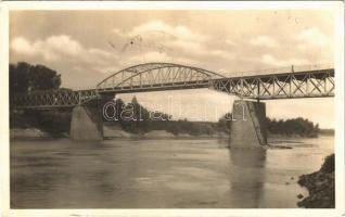 1931 Vásárosnamény, Tisza híd. Klein Lajos kiadása