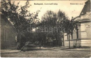 1915 Budapest VIII. Tisztviselőtelep, Héderváry utca (EK)