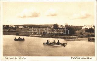 1936 Balatonszepezd, Viriusztelep (Viriustelep), csónakázás (EK)