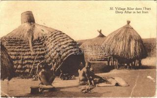 Village Allur dans lIturi / Dorp Allur in het Ituri / native folklore (EB)