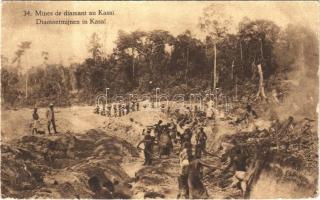 Mines de diamant au Kasai / Diamantmijnen in Kasai / diamond mines in Kasai, miners (EB)
