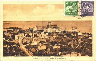 1932 Kalmar, Utskikt fran Vattentornet / general view from the water tower. TCV card