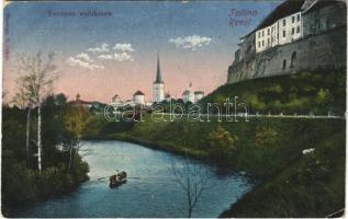 1931 Tallinn, Reval; Toompea wallikraaw / riverside, boat (EB)