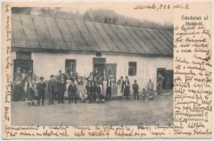 1923 Újhuta, Új-Regéchuta (Háromhuta); Hangya Fogyasztási Szövetkezet üzlete