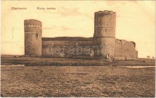 1927 Ciechanów, Zichenau; Ruiny zamku / castle ruins. L. Hendel