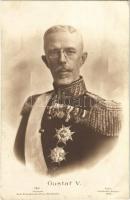 1928 5. Gusztáv Svéd király. Foto Hofatelier Jaeger 1918., 1928 Gustaf V King of Sweden. Foto Hofatelier Jaeger 1918.