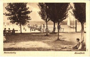 1953 Balatonberény, strandfürdő