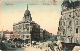 1907 Budapest VI. Andrássy út, villamos, fiókpénztár. Taussig A. 5070.  (EK)