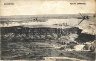 1913 Várpalota, nyitott szénbánya. lechner Gyula kiadása 1338. (EK)