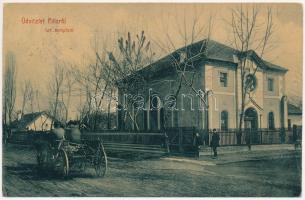 1909 Pilis, Izraelita templom, zsinagóga, lovasszekér. W.L. 1368.