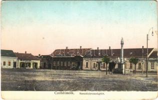 1915 Celldömölk, Szentháromság tér, Spieler Ede üzlete (EK)