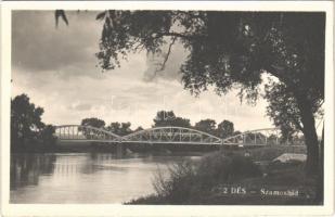 1940 Dés, Dej; Szamos híd / Somes river bridge. photo