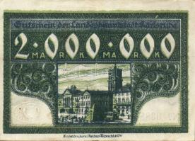 Német Birodalom/Weimari Köztársaság/Karlsruhe 1923.8. 2000.000M (2x) klf sorszámokkal T:II+,II