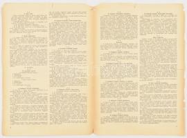 1937 Magyar Haditengerészeti Egyesület alapszabályai, szakadásokkal, 4p