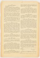 1937 Magyar Haditengerészeti Egyesület alapszabályai, szakadásokkal, 4p