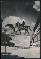 cca 1940-1950 Székesfehérvár, utcakép, fotó, későbbi előhívás, 24×16,5 cm