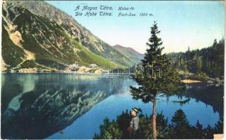 1916 Tátra, Vysoké Tatry; Halas tó / Fisch See / lake (ázott / wet damage)