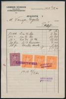 1928 Győrszentmárton, Lehner Nándor fejléces számlája