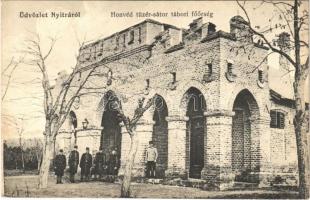 Nyitra, Nitra; Honvéd tüzér sátor tábori főőrség. Balogh János kiadása 402. / main guard of the artillery