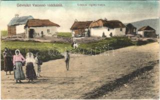 1914 Varannó, Vranov nad Toplou; Vehéczi cigány tanya. Spira Ábrahám kiadása / gypsy farm
