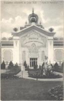 1905 Liege, Exposition Universelle de Liege. Palais ce lAgriculture (France) / Liege International Worlds Fair advertisement card. French agricultural pavilion