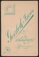 cca 1890 Műtermi páros portrék, 3 db keményhátú fotó, 17×11 és 21×11 cm
