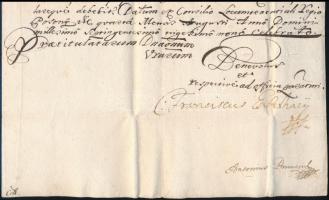 1739 Esterházy Ferenc (1683-1754) helytartótanácsos, későbbi tárnokmester saját kezű aláírásával ell...