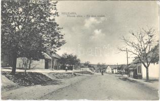 1940 Helemba, Hellenbach, Chlaba; Hlavná ulica / Fő utca. Tóth Kálmán kiadása / main street (ragasztónyom / glue mark)