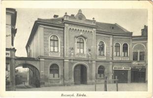1939 Rozsnyó, Roznava; zárda, Breibart József üzlete. Özv. Dr. Mariska Györgyné kiadása / nunnery, shop of Breibart (kopott sarok / worn corner)
