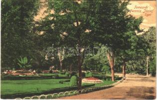 1917 Temesvár, Timisoara; Ferenc József liget / park