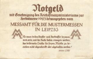 Német Birodalom/Weimari Köztársaság/Leipzig/Messamt für die Mustermessen 1923.8. 5000.000M T:II+