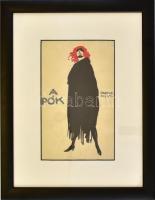 Haranghy jelzéssel: A Pók. Radius film. Plakát  terv. Akvarell, papír. 21x13 cm Üvegezett keretben