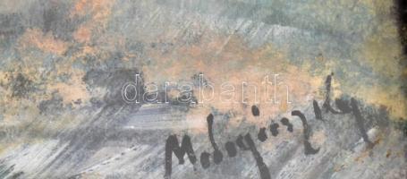 Mednyánszky jelzéssel: Tájkép. Pasztell, farost, üvegezett fa keretben, 26x37,5 cm