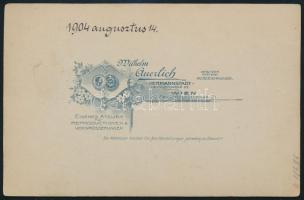 1904 Gyerekek kiskocsival és hintalóval, keményhátú fotó Wilhelm Auerlich nagyszebeni műterméből, 10...