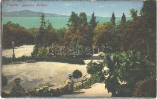 Fiume, Rijeka; Giardino Publico / park - from postcard booklet (EK)