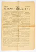 1906 Bp., A Budapesti Közlöny 243. száma, szakadással