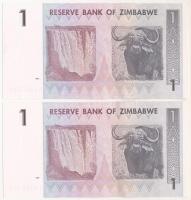 Zimbabwe 2007. 1$ (2x) sorszámkövetők T:I
Zimbabwe 2007. 1 Dollar (2x) sequnetial serials C:UNC