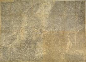 Nyitrabánya-Stubnyai vonal térképe, vászontérkép, 104×76 cm