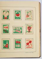 Gyufacímke gyűjtemény, több mint 6500 db, nagyrészt magyar, az 1940-es évektől albumban és kötegelve