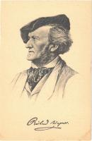 Richard Wagner, German composer. Stengel art postcard (gyűrődés / crease)