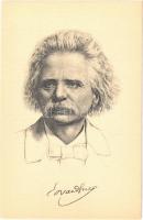 Edvard Grieg, Norwegian composer. Stengel art postcard