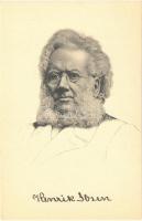 Henrik Ibsen, Norwegian playwright and theatre director. Stengel art postcard