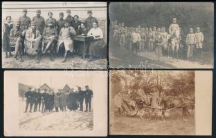 cca 1910-1916 12 db katonai fotó főleg bukovinai jelenetekkel / 12 military photos, mainly Bukowina