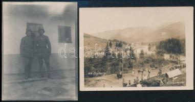 cca 1910-1916 12 db katonai fotó főleg bukovinai jelenetekkel / 12 military photos, mainly Bukowina