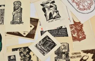 20 db vegyes ex libris (Mata, Gábrojáni, Fery, Bordás, Andruskó, Stettner, stb.)