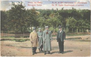 1930 Vrntzi les Bains, S.M. le Roi Alexandre en promenade / Alexander I, King of Yugoslavia on a stroll in Vrnjacka Banja (Rb)